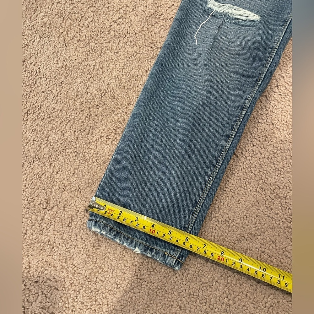 NO BOUNDARIES Y2k Patch Distressed Denim Mom Jeans - Picture 8 of 9